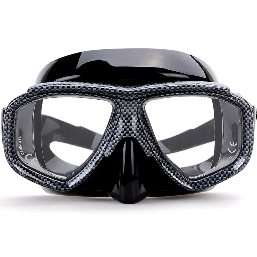 Myopia scuba diving Mask Snakeskin anti fog for spearfishing gear swimming masks googles nearsighted lenses short-sighted