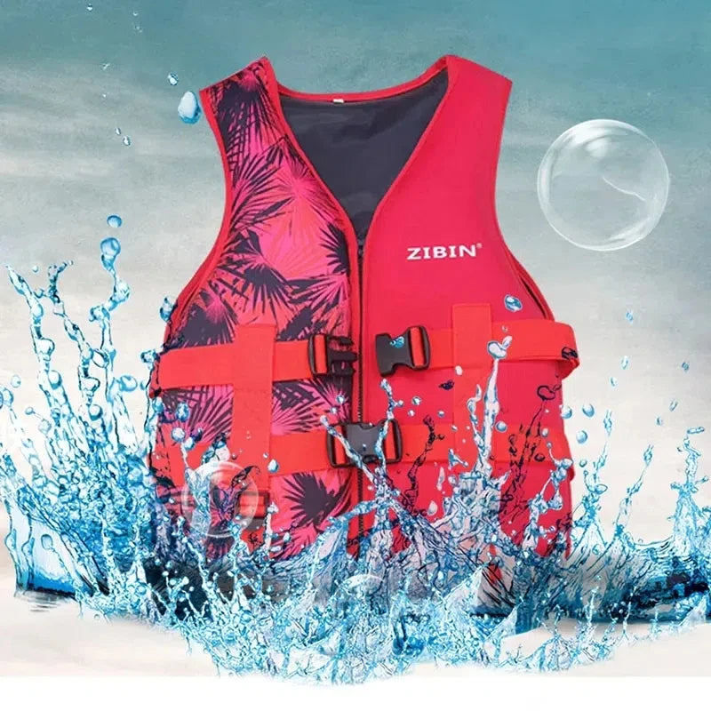 Rafting Neoprene Life Jacket Swimming Fishing Women Vest Snorkeling For Adult Kids Kayaking Boating Survival Suit Sports Men