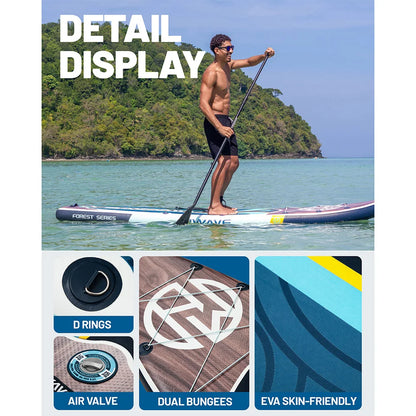 Myboat HIWAVE Waterproof Inflatable Paddle Sup Board Adult Standing Style Aquatic With Accessories SUB