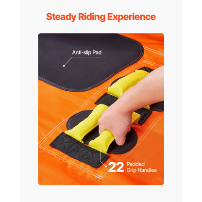 SucceBuy Towable Tube for Boating 1-4 Riders Inflatable Boat Tubes and Towables 680lbs Water Sport Towable Tube for Boat to Pull