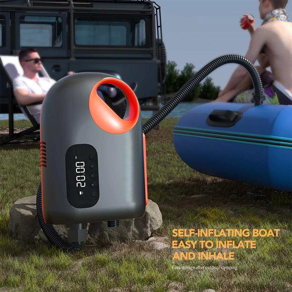 20Psi Dc Inflatable Wired Electric Air Pump – HydroSport