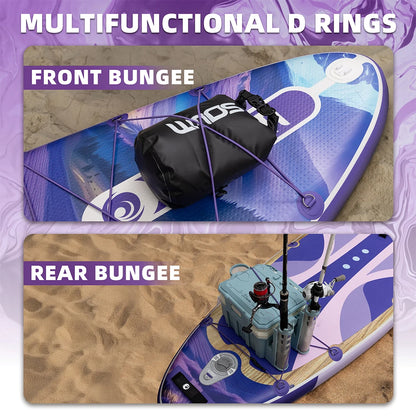 SOWM SUB Waterproof Inflatable Paddle Board 11''x34''x6''Adult Standing Style Aquatic  Yoga Fishing With Accessories SUP сапборд