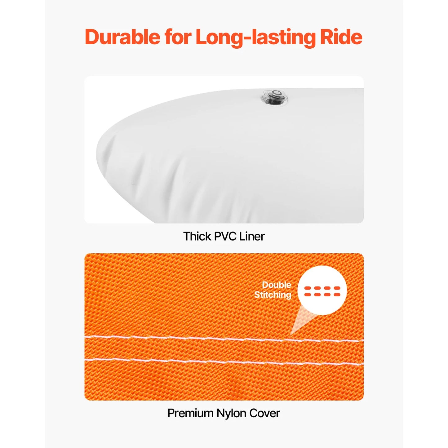 SucceBuy Towable Tube for Boating 1-4 Riders Inflatable Boat Tubes and Towables 680lbs Water Sport Towable Tube for Boat to Pull