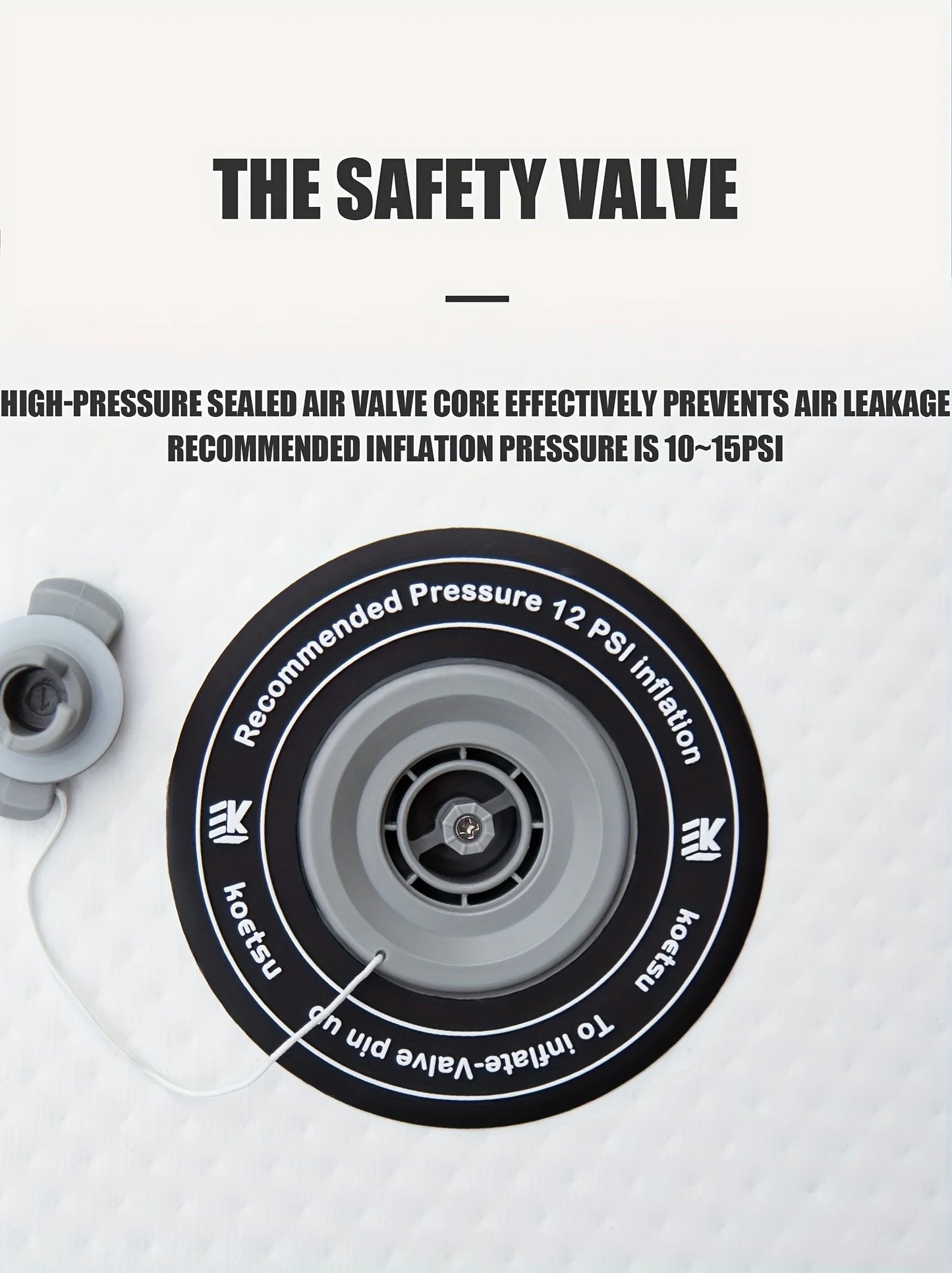 KOETSU 320 Inflatable SUP Standing Paddle Single Board,  for Outdoor Water Sports, Surfing, Rowing, Leisure