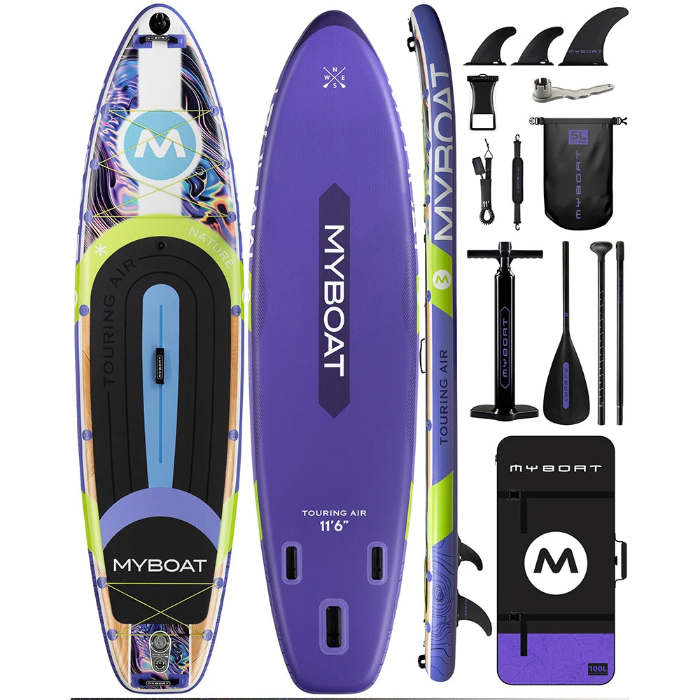 SUP Waterproof Inflatable Paddle Board 11'6''x34''x6"