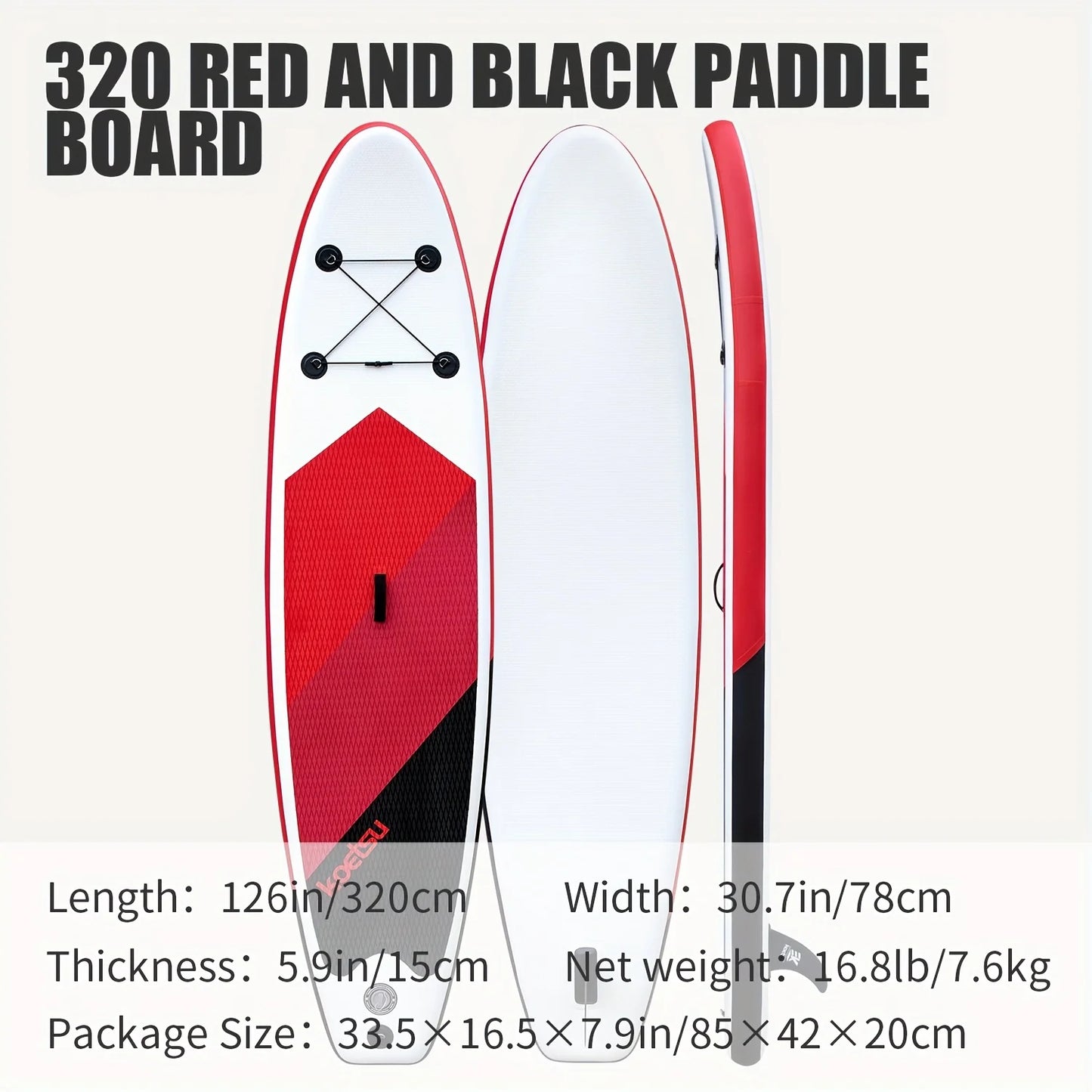KOETSU 320 Inflatable SUP Standing Paddle Single Board,  for Outdoor Water Sports, Surfing, Rowing, Leisure