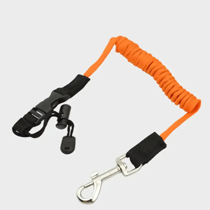 Kayak Paddle Safety Rope Spring Loaded Slip Cord Inflatable Paddleboard Kayak Surf Paddling Tie Down Paddle Holder Water Sports