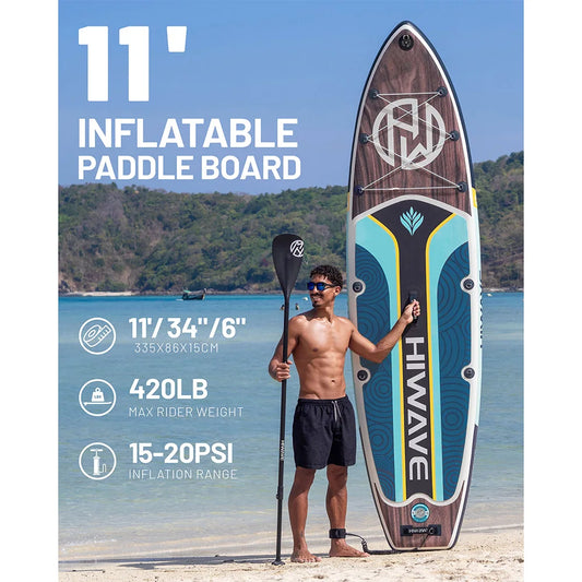 Myboat HIWAVE Waterproof Inflatable Paddle Sup Board Adult Standing Style Aquatic With Accessories SUB
