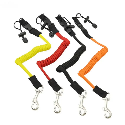 Kayak Paddle Safety Rope Spring Loaded Slip Cord Inflatable Paddleboard Kayak Surf Paddling Tie Down Paddle Holder Water Sports