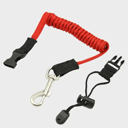 Kayak Paddle Safety Rope Spring Loaded Slip Cord Inflatable Paddleboard Kayak Surf Paddling Tie Down Paddle Holder Water Sports